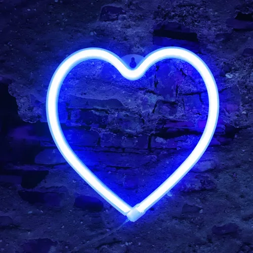Vista 3 de Letreros de neón con forma de corazón para el día de San Valentín, luces LED de amor con USB y pilas para el hogar, pared, día de la madre, boda