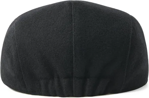 Vista 6 de FEINION Gorra plana de mezcla de lana para hombre Tweed Newsboy Ivy Hat