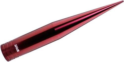Vista 3 de TRUE SPIKE Fat Spike - Antena roja de calibre pesado mecanizado CNC de aluminio compatible con Chevy Silverado 1500 2500 3500 07-20