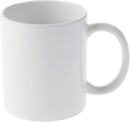 Vista 3 de Cricut Taza biselada en blanco, revestida de cerámica, apta para lavavajillas y microondas para decorar, compatible con prensa de tazas y tinta