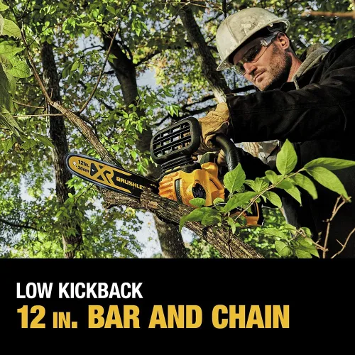 Vista 6 de DEWALT Kit de motosierra MAX* XR de 20 V, batería de 5 Ah, 12 pulgadas (DCCS620P1)