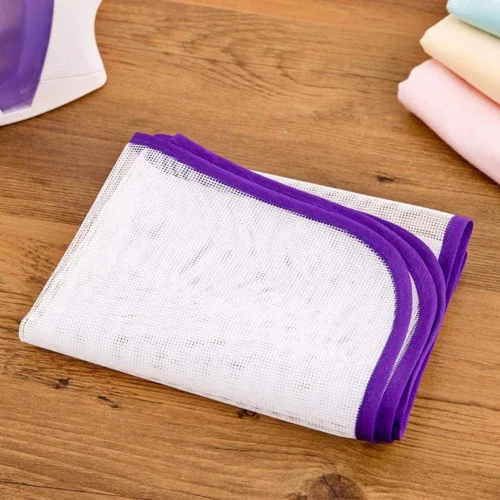 Vista 5 de 1 pieza cubierta de tabla de planchar prensa protectora de malla de hierro alfombra de planchado protector de tela de planchado ropa ropa accesorios