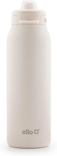 Vista 19 de Ello Pop & Fill botella de agua de acero inoxidable de 22 onzas con tecnología de llenado rápido, metal de doble pared y aislado al vacío, tapa