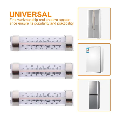 Vista 7 de Totority 6pcs High Precision Professional Refrigerator Thermometers, Analog Fridge Temperature Gauge Meters for Freezer and Supermarket Use
