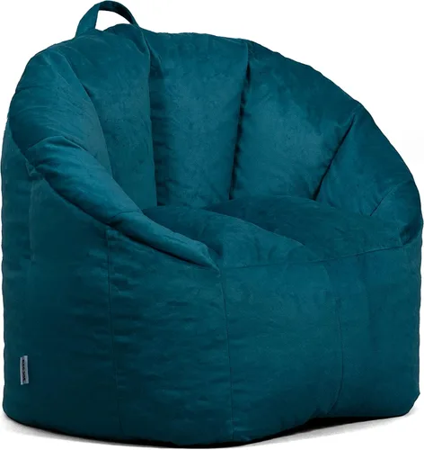 Vista 20 de Big Joe Milano - Silla de Puf con Cuero Montana Negro Vibe