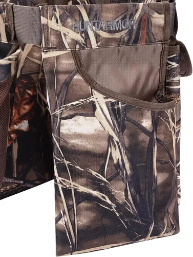 Vista 4 de Cinturón de caza paloma: ajustable con bolsa de juego, bolsas de concha, portador de botellas de agua - cinturón de campo y tiro Camuflaje