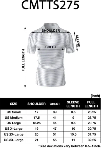 Vista 7 de H2H Polo - Camiseta casual ajustada, para hombre, de varios estilos y diseños