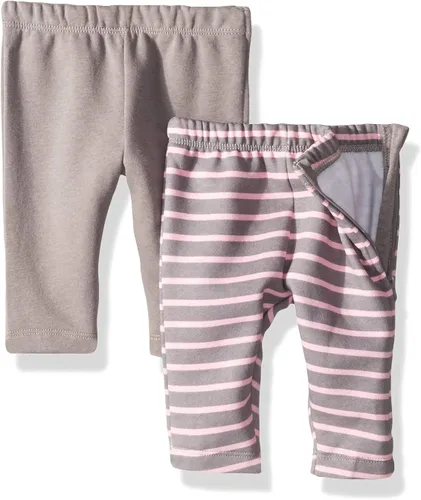 Vista 2 de Hanes Ultimate Baby Zippin - Paquete de 2 pantalones de forro polar con cremallera lateral