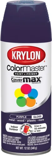 Vista 21 de Krylon K05160202 ColorMaster Pintura + imprimación, plana, negro, 12 onzas