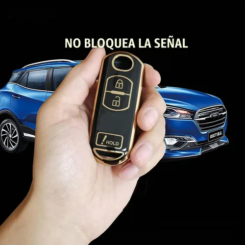 Vista 6 de Funda protectora de repuesto para llavero Mazda 3 6 8 Miata MX-5 CX-3 CX-5 CX-5 Negro-3B