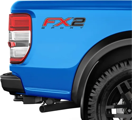 Vista 6 de FX2 - Calcomanías deportivas F para camión, 4 x 4, lado de la cama (juego de 2)