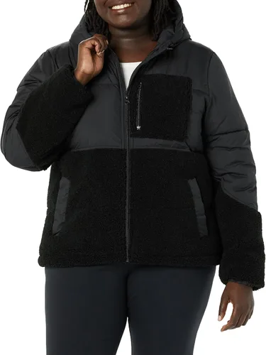Vista 4 de Tienda Essentials Chaqueta acolchada Sherpa para mujer