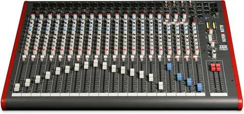 Vista 12 de Allen & Heath ZED-14 mezclador de 14 canales con interfaz USB Mezclador de calidad Touring de 14 canales con E/S USB (AH-ZED-14), gris/rojo