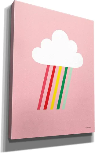Vista 2 de Epic Graffiti 'Rainbow Rays I' by Ann Kelle Designs, Canvas Wall Art, 12"x16