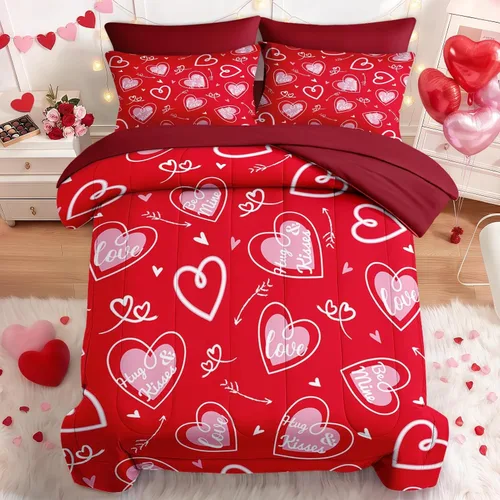 Vista 19 de Nesker Juego de edredón de primavera de 5 piezas, tamaño individual, juego de ropa de cama floral con mariposas para niños y adultos, juego