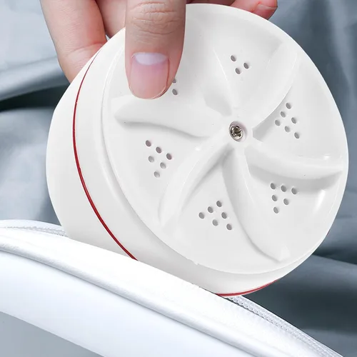 Vista 3 de NOLITOY Mini lavadora portátil de carga USB Turbo Lavadora con ventosa estable para viajes, dormitorio, viaje de negocios, casa rodante, apartamento
