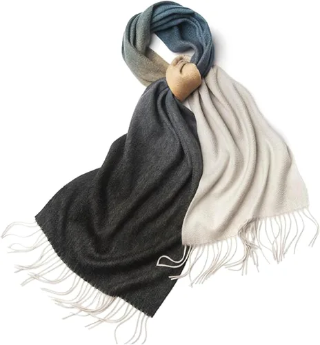 Vista 3 de Novawo Bufanda de lana suave y cálida bufanda de invierno para mujeres y unisex