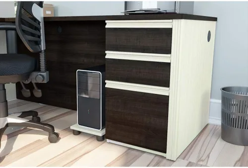 Vista 2 de Bestar Prestige + Pedestal complemento, 16 W, chocolate blanco y Antigua