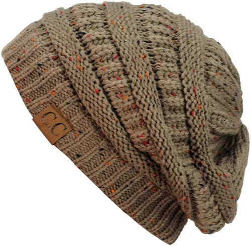 Vista 20 de C.C Trendy Warm Chunky Soft Stretch Cable Knit Beanie