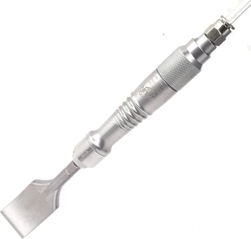 Vista 4 de Air Scaler Gouge Chisel Micro Air Flux Chipper Rascador neumático Médico Rompador de yeso Estomatología Grabar 5 piezas cincel plano Cinceles