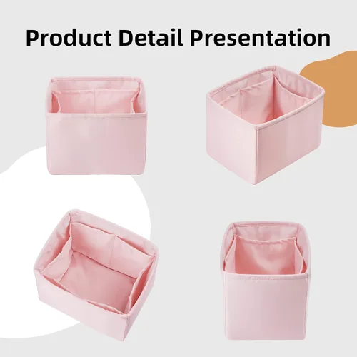 Vista 7 de DGAZ Organizador de bolso, sedoso y suave, seda, bolso de mano de lujo en moldeadores de bolsa, para mujer, se adapta a picotin1822 bolsas