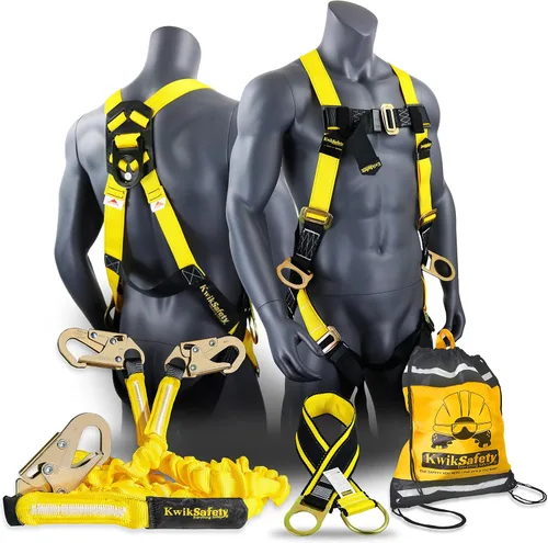Vista 15 de KwikSafety - Charlotte, NC - Rattler [2 Pack] Amortiguador interno de choque de una pierna de 6 pies Cordón de seguridad OSHA ANSI Equipo
