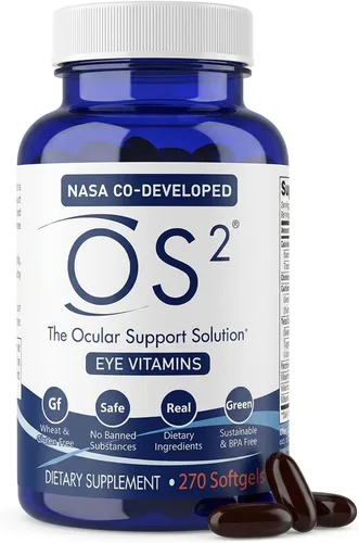 Vista 9 de OS2 Solución de apoyo ocular – Vitaminas patentadas para ojos para salud macular, ojo seco y luz azul – Luteína, zeaxantina, Omega 3, astaxantina