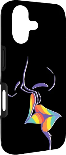Vista 3 de Funda de regalo LGBT Lesbian Gay Pride LGBTQ Kiss Rainbow para iPhone 17