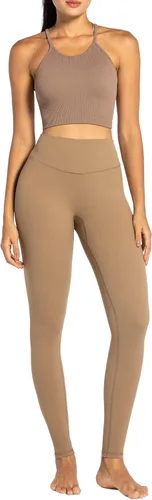 Vista 2 de Sunzel Nunaked Leggings de entrenamiento para mujer, control de abdomen, compresión para entrenamiento, gimnasio, yoga, sin costura frontal