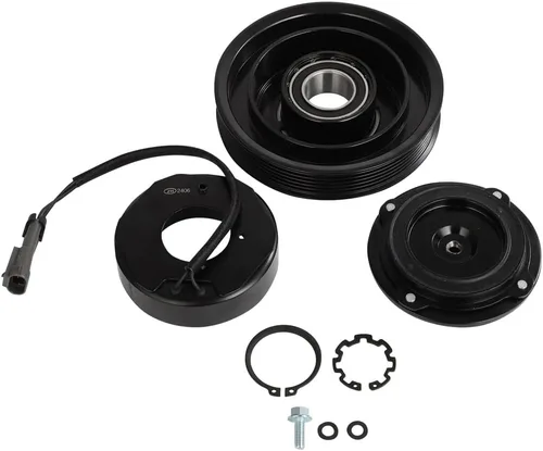 Vista 50 de CCIYU Embrague del compresor de aire acondicionado 2016-2018 para Fiat 500X 2.4L 2015-2021 para Jeep Renegade 2.4L AC Compresor para automóvil