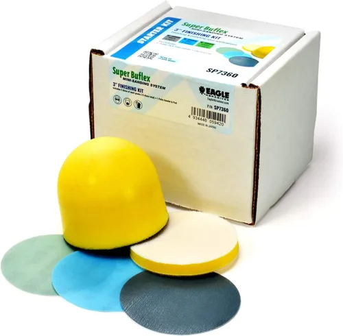 Vista 10 de Eagle 194-1505 - Discos de retoque seco Buflex de 1 3/8 pulgadas, color verde, 100 discos por paquete