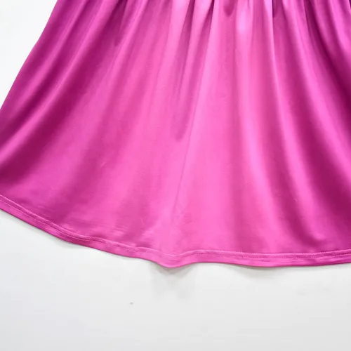 Vista 6 de Ubeufun Purple Princess Dress Rapunze Costume Dress Flutter Sleeve Party Holiday Birthday Cosplay Outfit for Toddler Kids