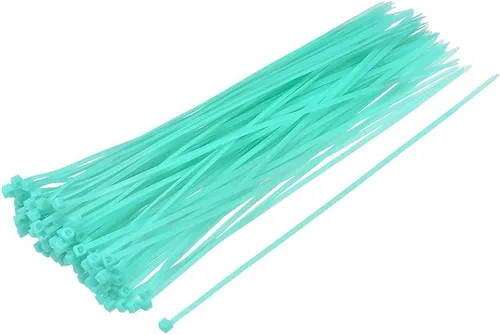 Vista 17 de uxcell Bridas para cables de nailon con cierre automático de 4 pulgadas, color azul cielo, 100