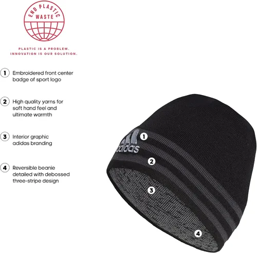 Vista 2 de adidas Eclipse - Gorro reversible para hombre