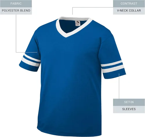 Vista 33 de Augusta Sportswear Jersey de rayas de manga para hombre