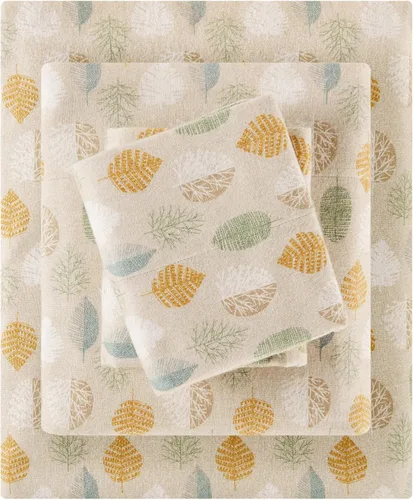 Vista 40 de True North by Sleep Philosophy - Juego de sábanas de franela, 100% de algodón, cómodo, bonito y muy suave, bolsillo elástico para colchones de hasta