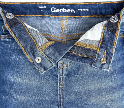 Vista 3 de Gerber Baby Toddler Stretch Denim Skinny Jeans