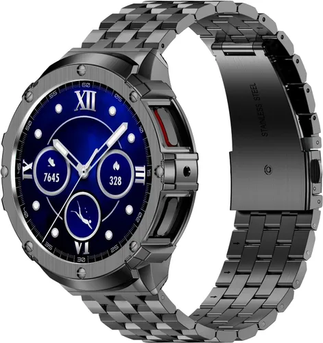 Vista 12 de HASLFM Caja de acero inoxidable y bandas compatibles con Samsung Galaxy Watch 7 8 Ultra 47mm/ Galaxy Watch 5 Pro 45mm/ Galaxy Watch 6/5/4 44mm