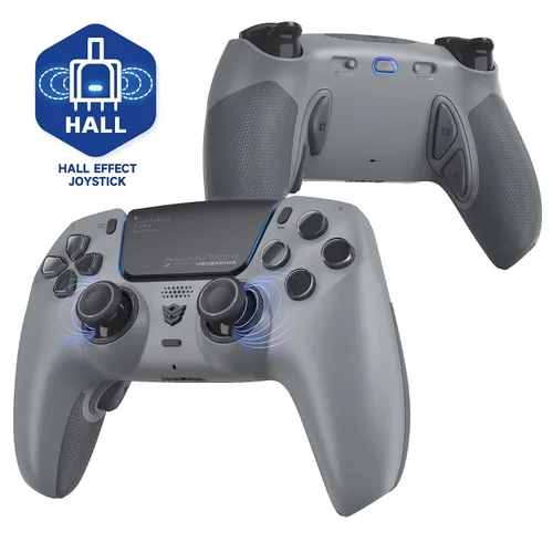 Vista 10 de HEXGAMING PHANTOM Pro Controller with 4 Remappable Buttons, 6 Remapping Profiles, 8 Interchangeable Analog Stick, and Adjustable Triggers Compatible