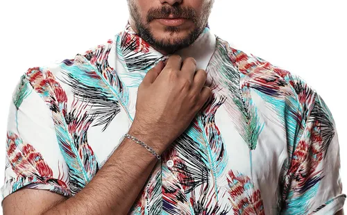 Vista 4 de Savlano Pulsera de plata de ley 925 italiana con eslabones fígaro sólidos para hombres y mujeres, fabricada en Italia, viene con una caja de regalo