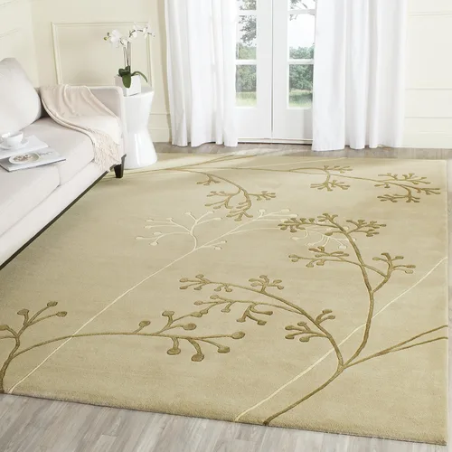 Vista 19 de SAFAVIEH Soho Collection - Alfombra redonda de 6 pies, color gris, lana hecha a mano, ideal para zonas de alto tráfico en sala de estar, dormitorio