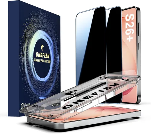 Vista 29 de OneFish Protector de pantalla de vidrio templado de borde completo para iPhone 11 Pro/XS/X de 5.8 pulgadas, paquete de 2 refuerzos de bordes, HD