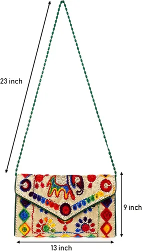 Vista 5 de Rajasthani Jaipuri - Bolso de mano plegable con calidad comprobada