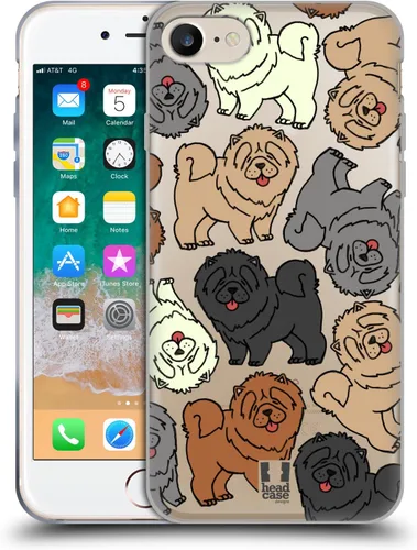 Vista 72 de Head Case Designs Airedale Terrier - Funda de gel suave con 4 patrones de razas de perro [protección de grado militar] compatible con Apple iPhone 7