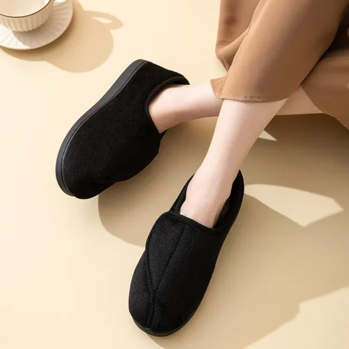 Vista 2 de Git-up - Pantuflas de mujer, para diabéticos, artritis, edema, espuma viscoelástica, puntera cerrada, zapatos para la futura mamá.