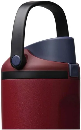 Vista 4 de Owala FreeSip Sway - Vaso aislado de acero inoxidable con pajilla, color bahía de borgoña, 30 onzas