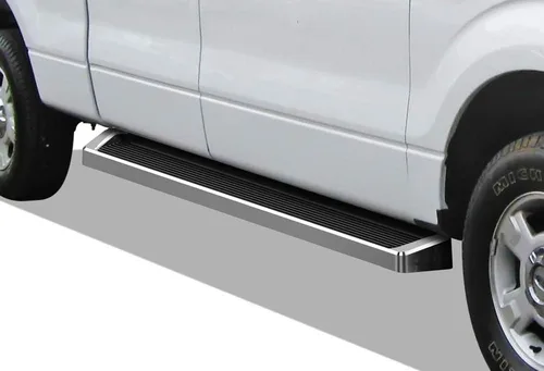 Vista 10 de APS Estribos (barras laterales y escalones laterales) compatibles con Ford F150 SuperCrew Cab 2009-2014 con caja de 5.5 pies (requiere perforación)
