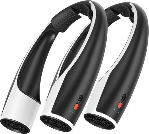 Vista 8 de Rohent Ventiladores de Cuello Portátiles que Soplan Aire Frío para Interior: Ventiladores de Enfriamiento Más Rápidos que Soplan Aire Frío Ultra