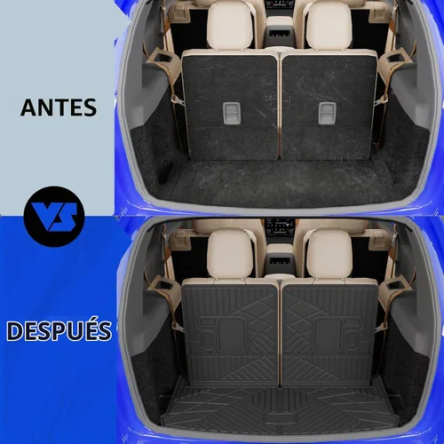 Vista 2 de Rongtaod Alfombrilla para maletero y respaldo para Jeep Grand Cherokee L