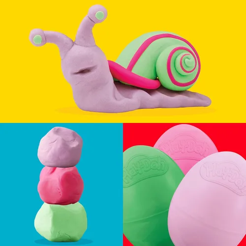 Vista 7 de Play-Doh Eggs - Paquete de 24 juguetes de caza de huevos de dinosaurio y dragón, compuesto de modelado para regalos de cumpleaños y recuerdos